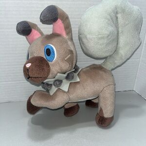 TOMY Pokemon Sun & Moon Plush Stuffed Toy 9” Rockruff 2017 Dog ORIGINAL Dog